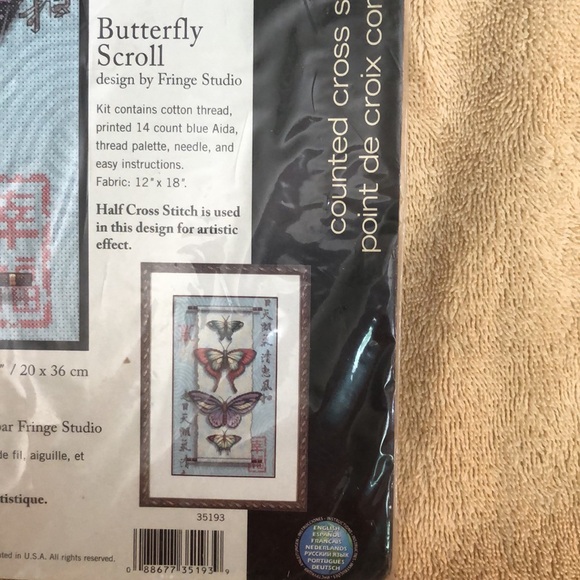 Dimensions Butterfly Scroll Counted Cross Stitch Kit 35193 - Picture 4 of 6
